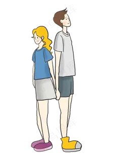 520手绘情侣素材