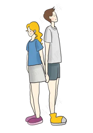 520手绘情侣素材