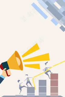 简约手绘企业数据广告