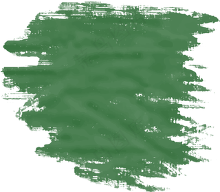 绿色水彩毛笔涂鸦