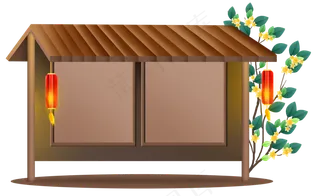 木质古风宣传栏