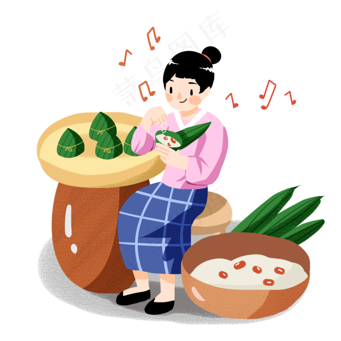 吃粽子端午节节日