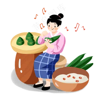 吃粽子端午节节日