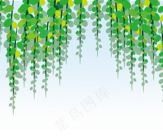夏季小清新小树藤