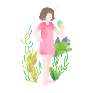 清明节吃青团女孩