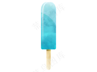 盛夏小清新水彩手绘冰淇淋