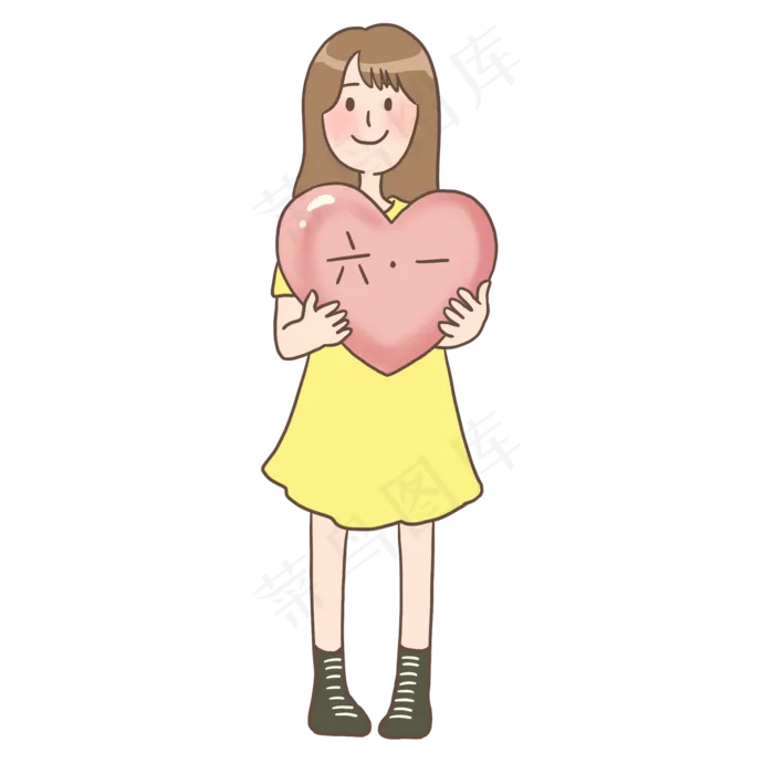 六一儿童节拿气球吃棒棒糖的小女