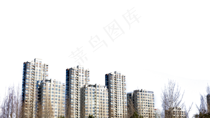 现代化大都市里林立的楼盘,免抠元素
