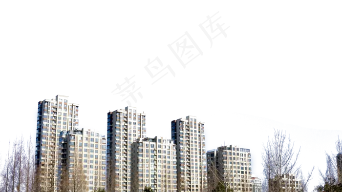 现代化大都市里林立的楼盘,免抠元素(2000*1125px 300 dpi )psd模版下载