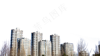 现代化大都市里林立的楼盘,免抠元素