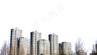 现代化大都市里林立的楼盘,免抠元素