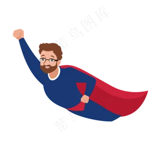 超人爸爸矢量素材