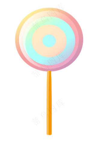 儿童节圆形棒棒糖