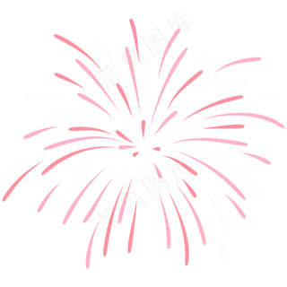 创意彩色烟花免抠图