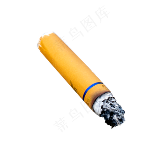 一个燃着的香烟实拍,免抠元素