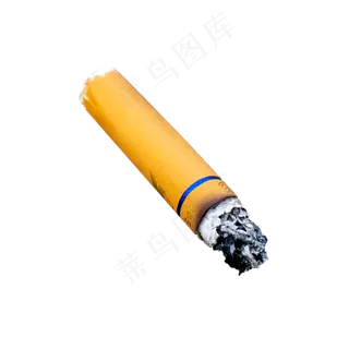 一个燃着的香烟实拍,免抠元素
