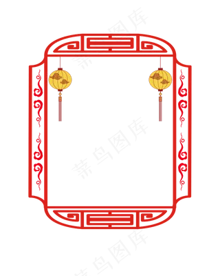 矢量手绘中国风边框