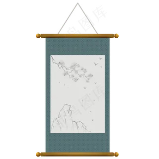 中国风立体画卷