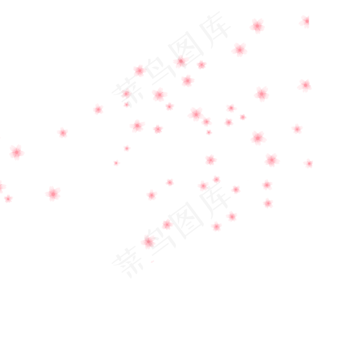 卡通粉色鲜花下载(2000X2000(DPI:300))psd模版下载