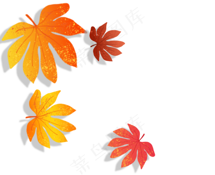秋天的枫叶,免抠元素(2542*2067px 300 dpi )psd模版下载