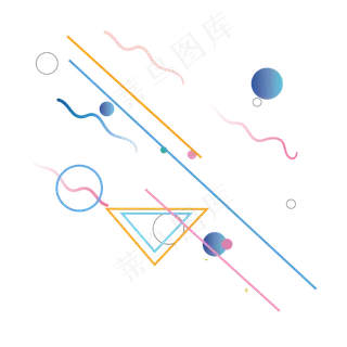 可爱孟菲斯创意设计图案