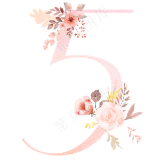 花朵数字5
