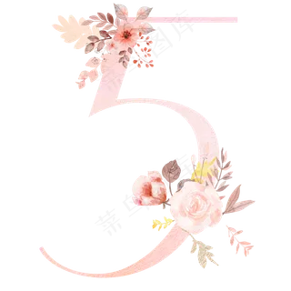 花朵数字5