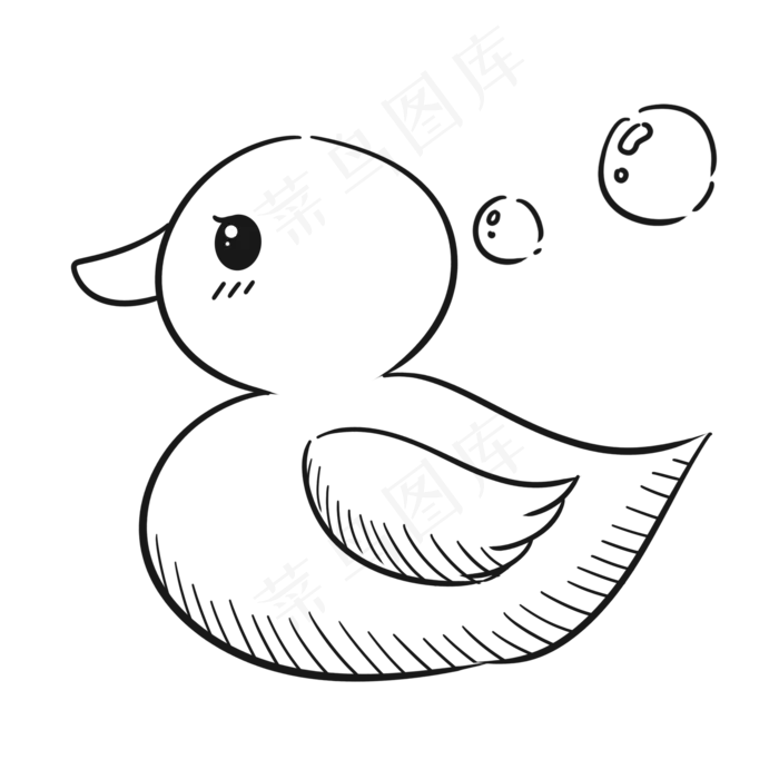 治愈系可爱六一儿童节鸭子,免抠元素(2000*2000px 300 dpi )psd模版下载