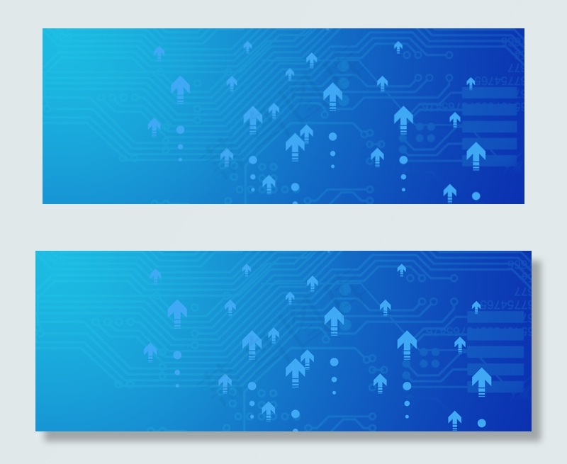 互联网科技蓝色几何渐变banner