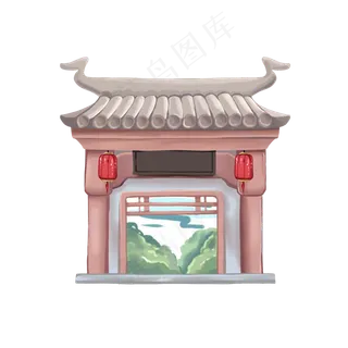 古风门头古建筑