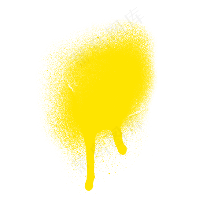 黄色笔触笔刷效果(2000X2000(DPI:300))psd模版下载