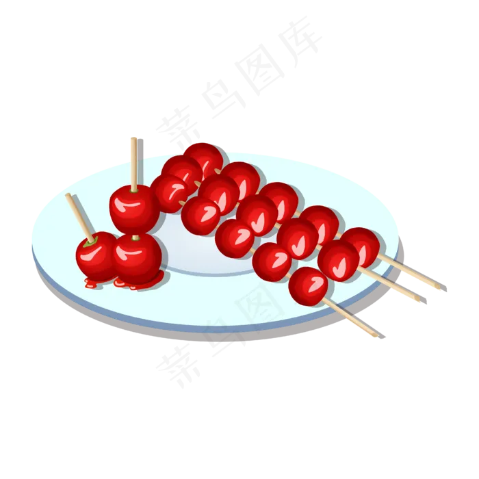 矢量手绘卡通冰糖葫芦(2480X2598(DPI:300))ai矢量模版下载