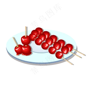 矢量手绘卡通冰糖葫芦