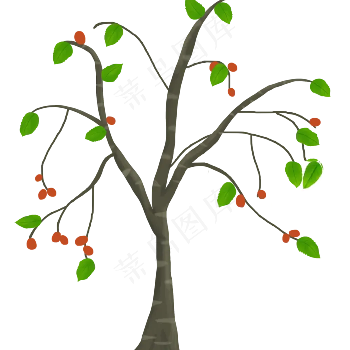 植树节树木果实PNG(2000*2000px 300 dpi )