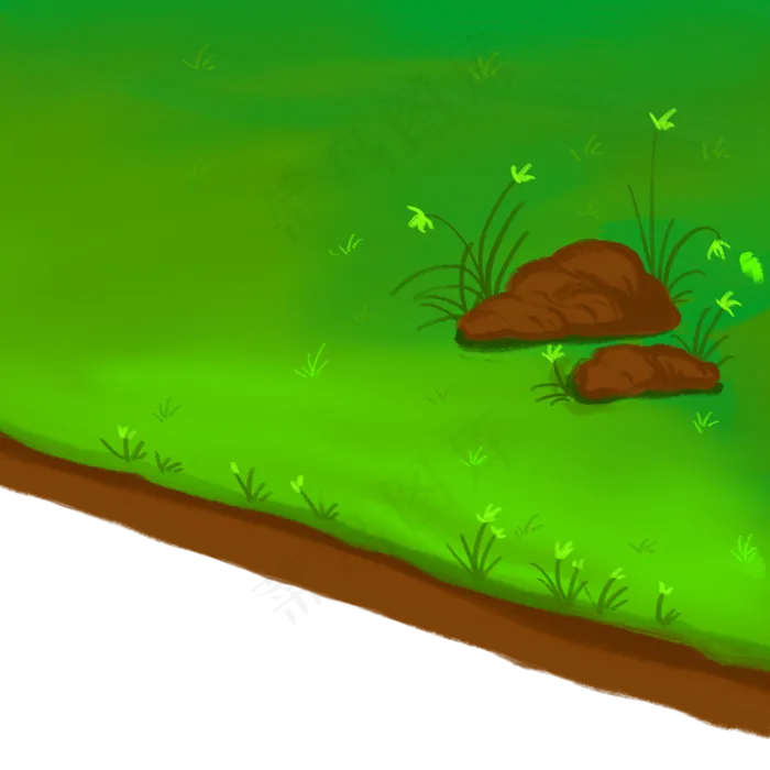 草地绿色植物小草(2000X2000(DPI:300))psd模版下载