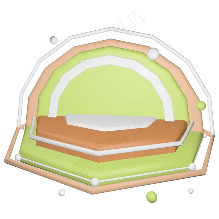 个性C4D柔色少女风电商装饰展台,免抠元素(2000*2000px 300 dpi )psd模版下载