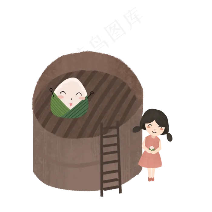 免扣端午绿色竹叶粽子免费下载元(2000X2000(DPI:300))psd模版下载
