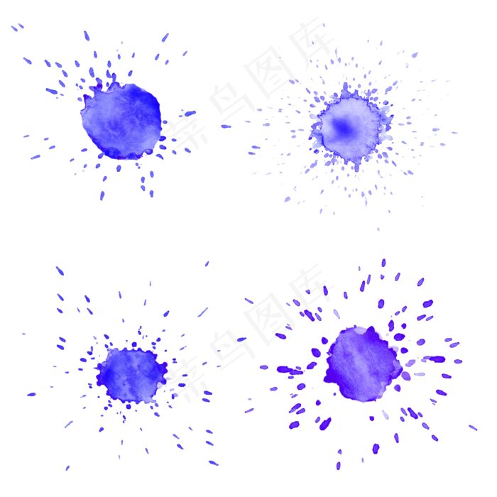 水彩墨迹墨点(2000X2000(DPI:300))psd模版下载