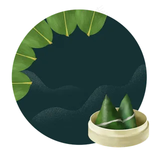 端午节美食粽子边框