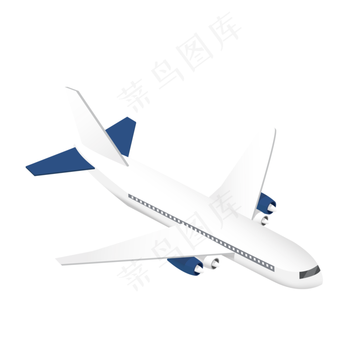 2.5D飞机免扣素材,免抠元素