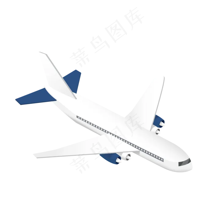 2.5D飞机免扣素材,免抠元素(2000*2000px)ai矢量模版下载