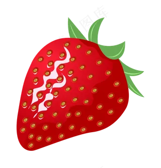 手绘诱人的草莓
