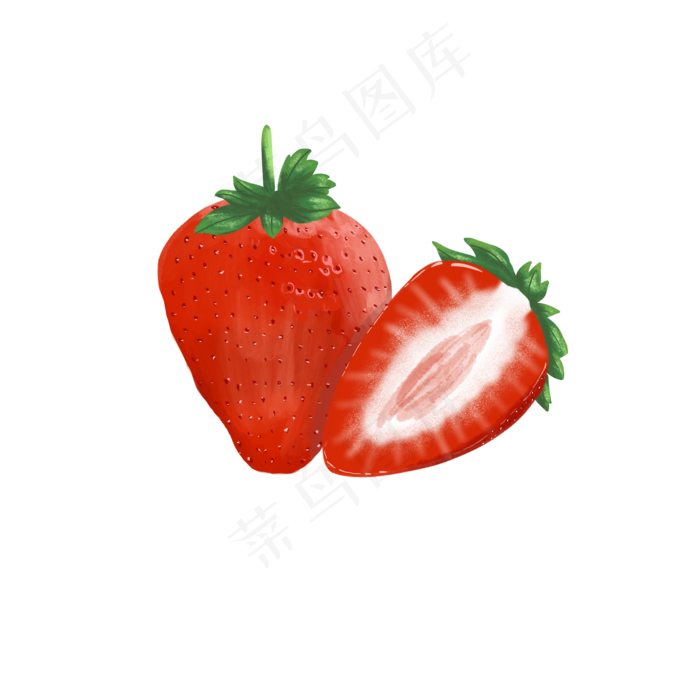 秋冬水果草莓(2000X2000(DPI:72))psd模版下载