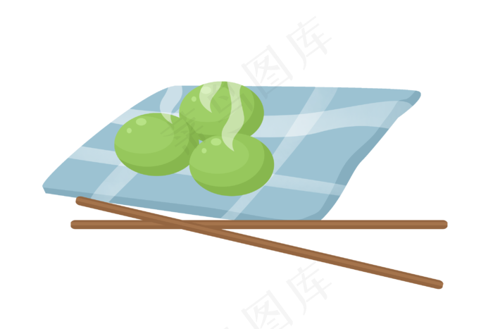 营养青团装饰插画