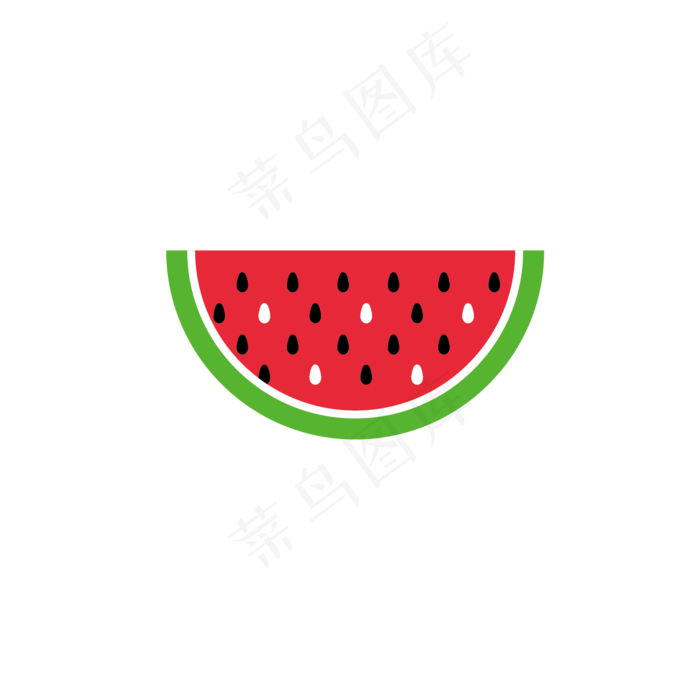夏天夏至西瓜ai矢量模版下载