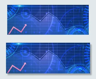 蓝色大数据金融理财banner