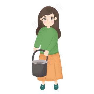 免扣植树节志愿者装饰素材