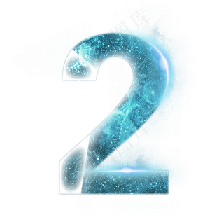 炫酷星空光效分割数字2