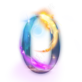 城市光效数字0 城市光效数字0