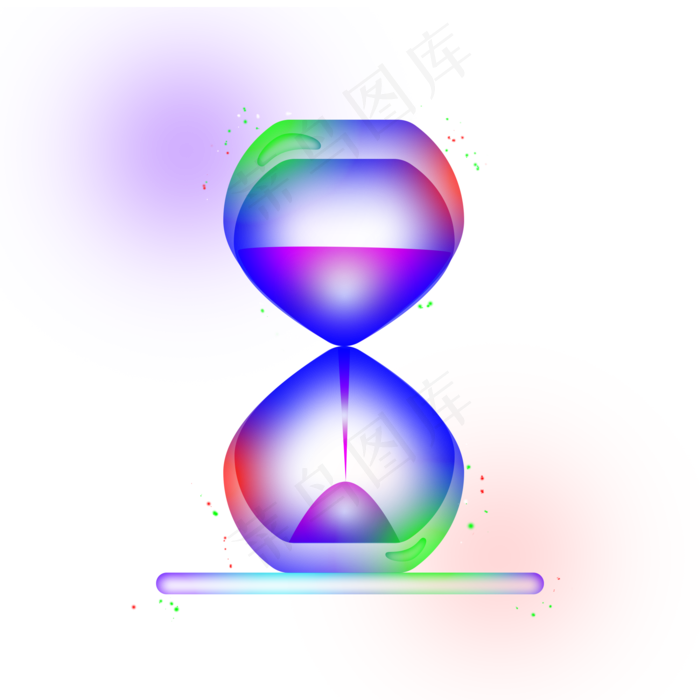光感时间沙漏素材,免抠元素(2000*2000px 72 dpi )psd模版下载